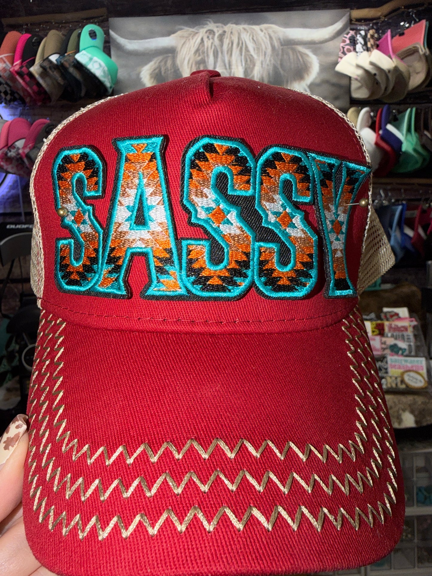 RED STITCH HAT PRE-ORDER FOR BUILD