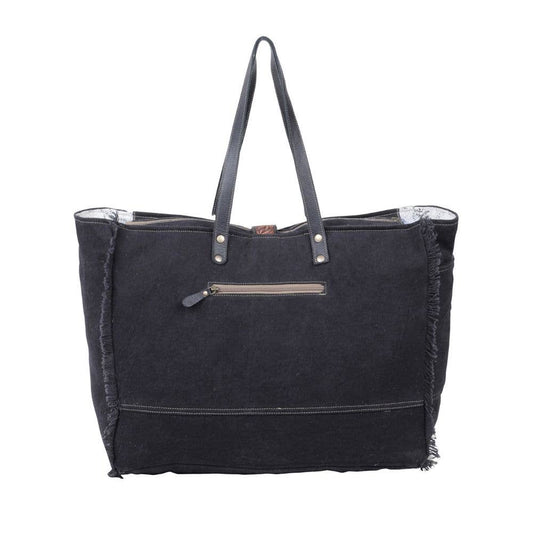 Cowhide Turquoise Tooled Leather Overnight Myra Weekender