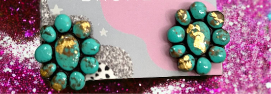 Mini Marilyn Studs Western Handmade Clay