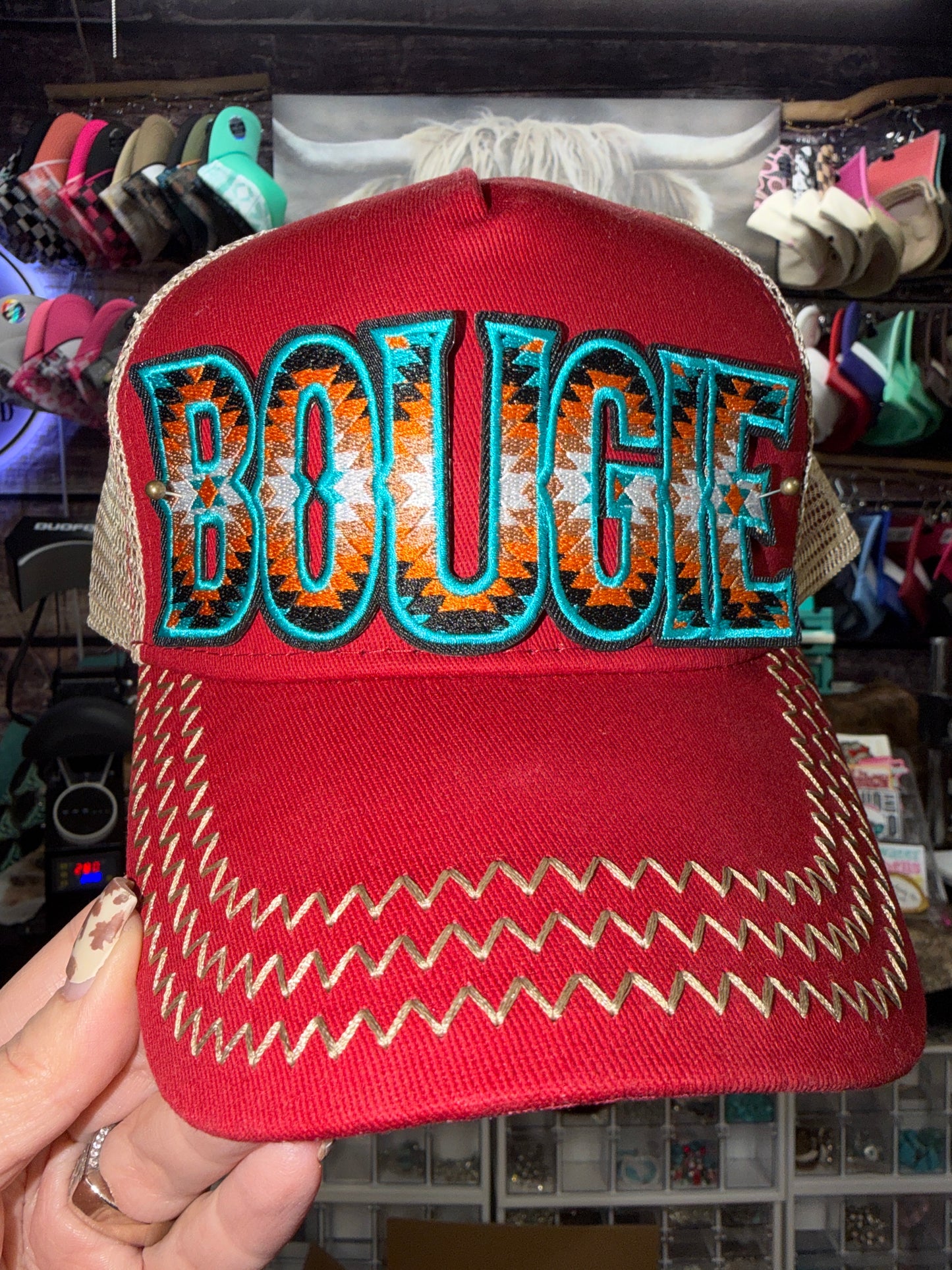 RED STITCH HAT PRE-ORDER FOR BUILD