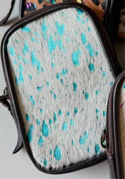 COWHIDE TUMBLER POUCH hairon cowhide accessory water jug
