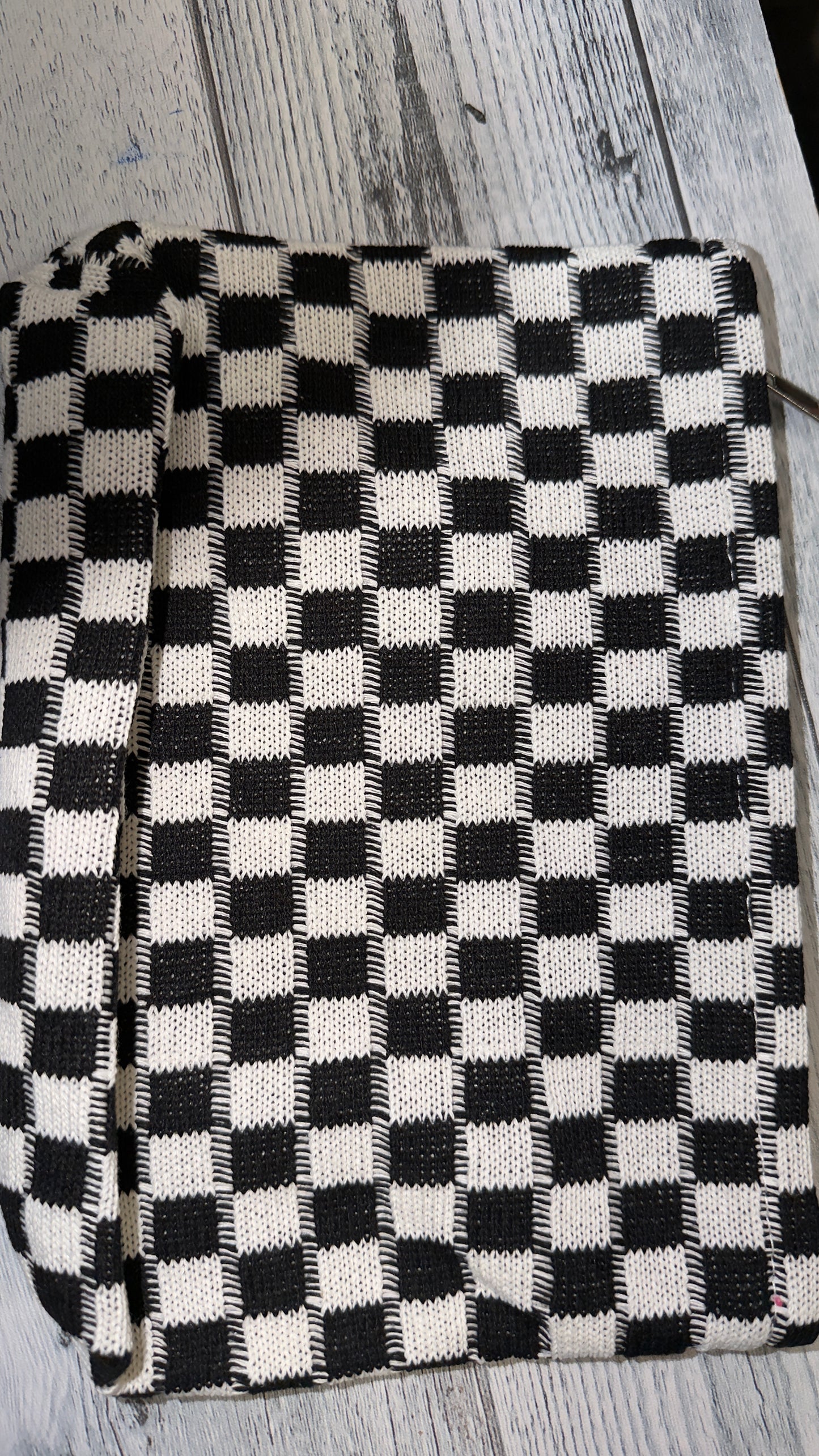 COSMETIC MAKEUP BAG WITH IRON ON PATCHES