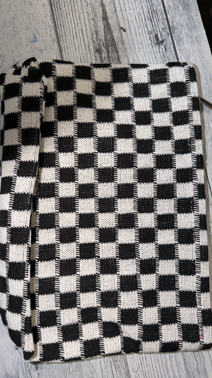 COSMETIC MAKEUP BAG WITH IRON ON PATCHES