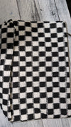 COSMETIC MAKEUP BAG WITH IRON ON PATCHES